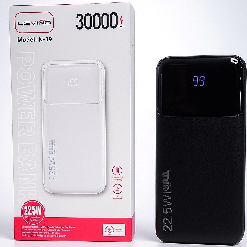 پاوربانک 30000 levino مدل n-19