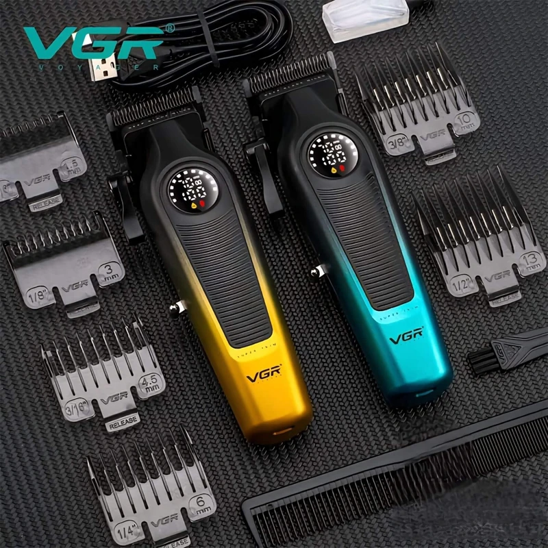 ماشین اصلاح حرفه ای با تیغه ضدزنگ وی جی ار مدل VGR V-196