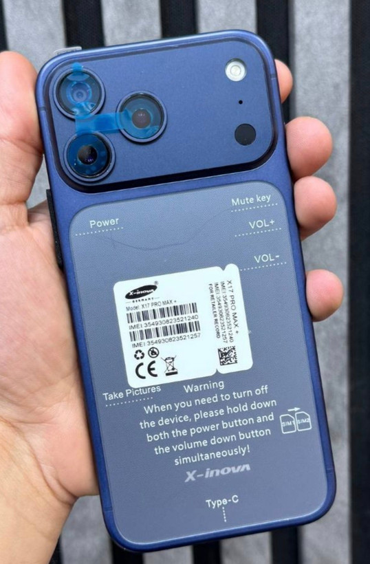 گوشی طرح آیفون 17 پرومکس پلاس 8/256 IPHONE 17 PROMAX+