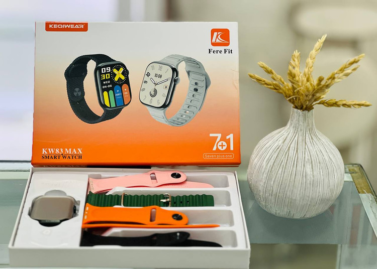 ساعت هوشمند KEQIWEAR مدل KW83 MAX دارای 7 بند (اصل)