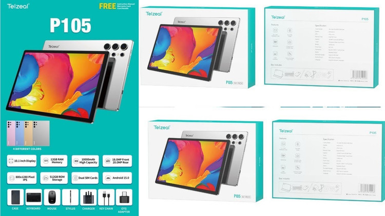 تبلت لپتاپ شو تلزیل مدل telzeal p105